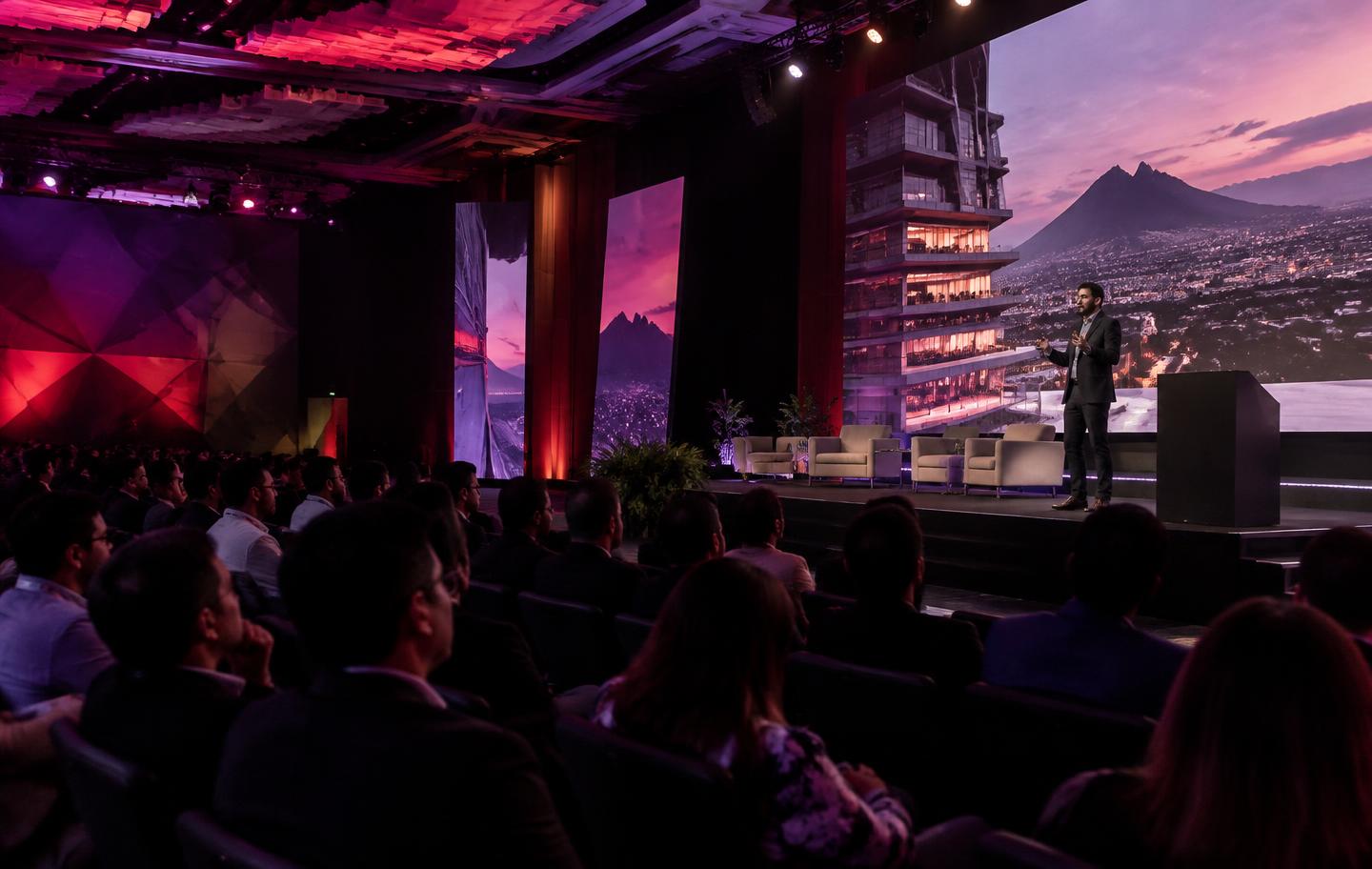 Conferencia de The BIM Road Show con audiencia profesional