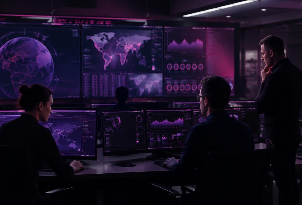 Operación de tecnología empresarial y señales de datos
