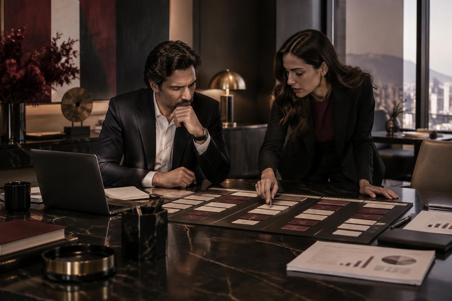Dirección de una empresa B2B revisando su pipeline comercial